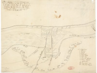 Šafařík, P. J. Plan v[on] Schabacz. Scale 1:5,600.  Copy 1827.