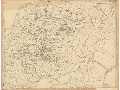 Šafařík, P. J. [Východoevropské státy]. Scale 1:4,300,000. [After 1839]. 