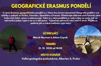 Geografické ERASMUS pondělí