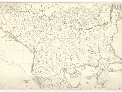 Šafařík, P. J. [Balkánský poloostrov]. Scale 1:1,620,000. [Between 1846 and 1848].