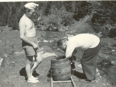 Josef Kunský at work in the field source: archive of Dr. Jiří Novotný