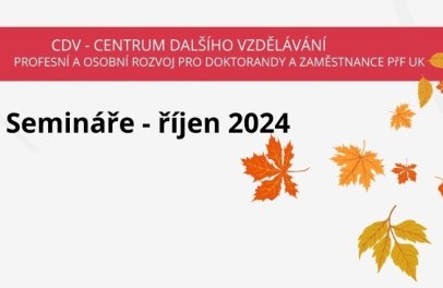 Nabídka programů dalšího vzdělávání pro měsíc říjen 2024