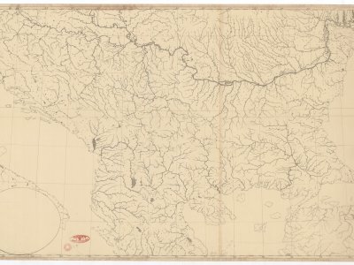Šafařík, P. J. [Balkánský poloostrov]. Scale 1:1,620,000. [Between 1846 and 1848].
