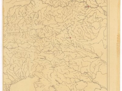 Šafařík, P. J. VINDOVÉ. Scale 1:1,900,000. [Between 1838 and 1840].