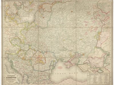Šafařík, P. J. SLOVANSKÝ ZEMĚVID. Scale 1:4,700,000. V Praze: [P. J. Šafařík], 1842.
