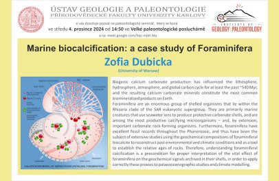 Paleontologický seminář - 4. prosince 2024