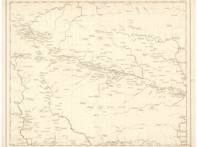 Šafařík, P. J. [Mapa okolí Filippopolského]. Scale 1:726,000. [Between 1825 and 1827].   