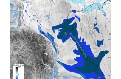 Nová publikace v The Cryosphere: Ledovcové proudy v severozápadní části Laurentinského ledovce