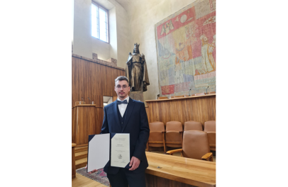 Náš SOČkař Mikuláš Ladin získal Cenu Učené společnosti České republiky